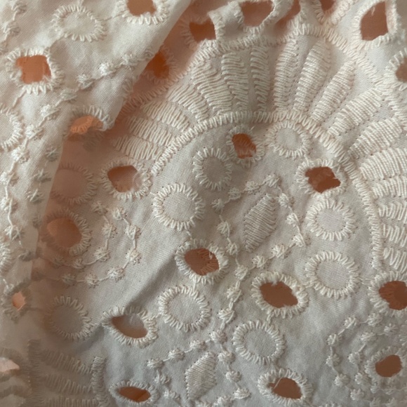 One Shoulder Ruffled Eyelet Dress - Picture 2 of 3